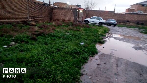 بارش باران بهاری در شهرستان نیشابور  