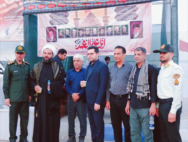 جاماندگان اربعین در بندرخمیر، شور حسینی را به خیابان‌ها آوردند