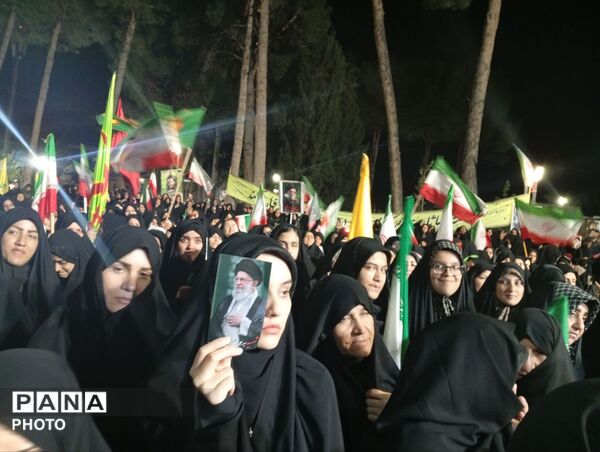 اجتماع مردم خلیل آباد در شب چهل و یکم از شهادت رهبر معظم انقلاب اسلامی