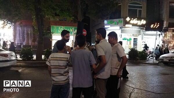 موکب شهدای روستای آهوان در نود و نهمین شب از اجتماعات مردمی 
