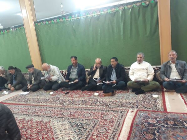 قرائت دعای پرفیض ندبه در مسجد ابوالفضلی بار