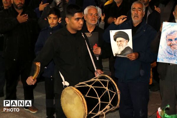 اجتماع مردمی در گلباف در محکوم کردن جنایات آمریکایی ـ صهیونی