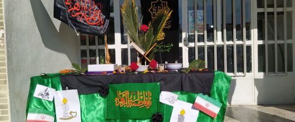 مراسم ایام فاطمیه در دبیرستان نجم قائمشهر