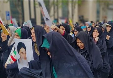 مراسم راهپیمایی روز قدس در بهارستان‌دو