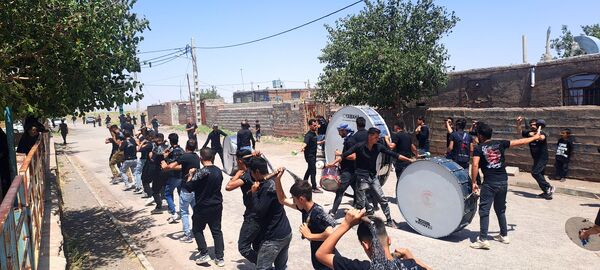 عزاداری ظهر عاشورا در روستای حسن آباد بلهر 
