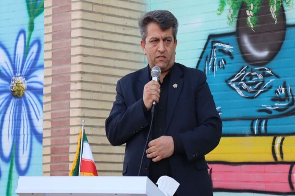 آیین افتتاح کلاس ورزش مدرسه ۲۲ بهمن روستای مندکان شهرستان پاکدشت  
