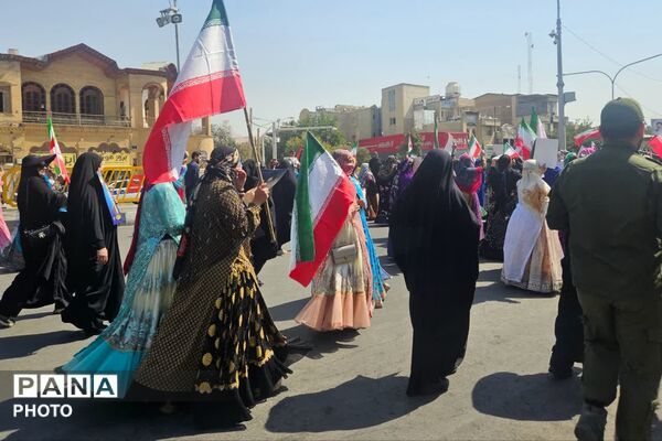 راهپیمایی جان‌فدایان ایران در شیراز - 2