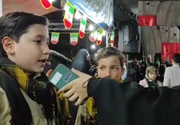 شب نشینی کودکان قمی به یاد شهدای میناب