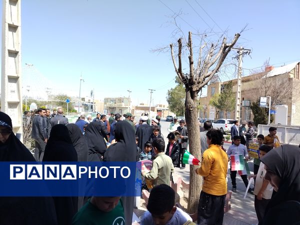 طنین شعار انا علی العهد یا قدس در شهرستان مروست