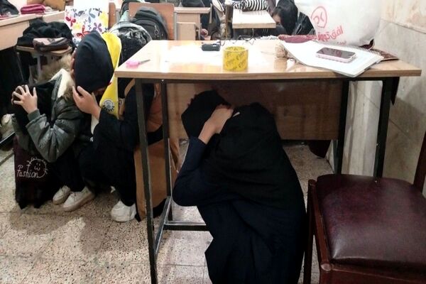 بیست و هفتمین مانور زلزله سراسری در دبیرستان شهید مجید دهنوی نیشابور 