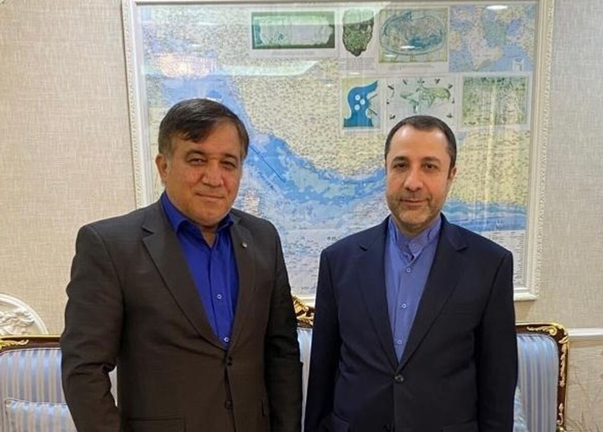 دیدار علی تاجرنیا با سفیر ایران در قطر+عکس