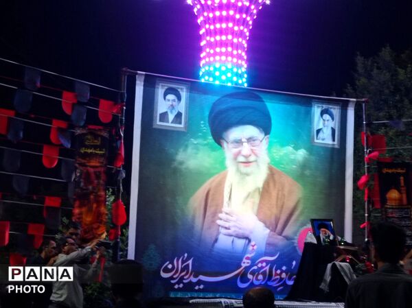 مراسم جاماندگان مراسم تشییع رهبر شهید در میناب