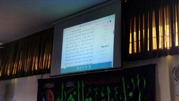 قرائت زیارت حضرت فاطمه (س) در دبیرستان شاهد ابوذر غفاری 