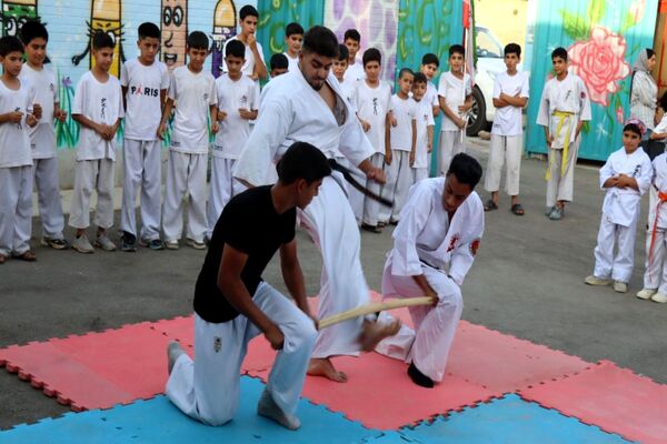 آیین افتتاح کلاس ورزش مدرسه ۲۲ بهمن روستای مندکان شهرستان پاکدشت  