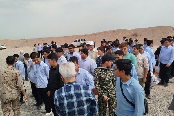 حضور دانش آموزان ناحیه دو شهرری در اردوی میدان تیر شهید جانبزرگی 