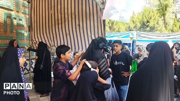 موکب واقعیت مجازی  در پیاده روی جاماندگان اربعین حسینی نیشابور‌ 
