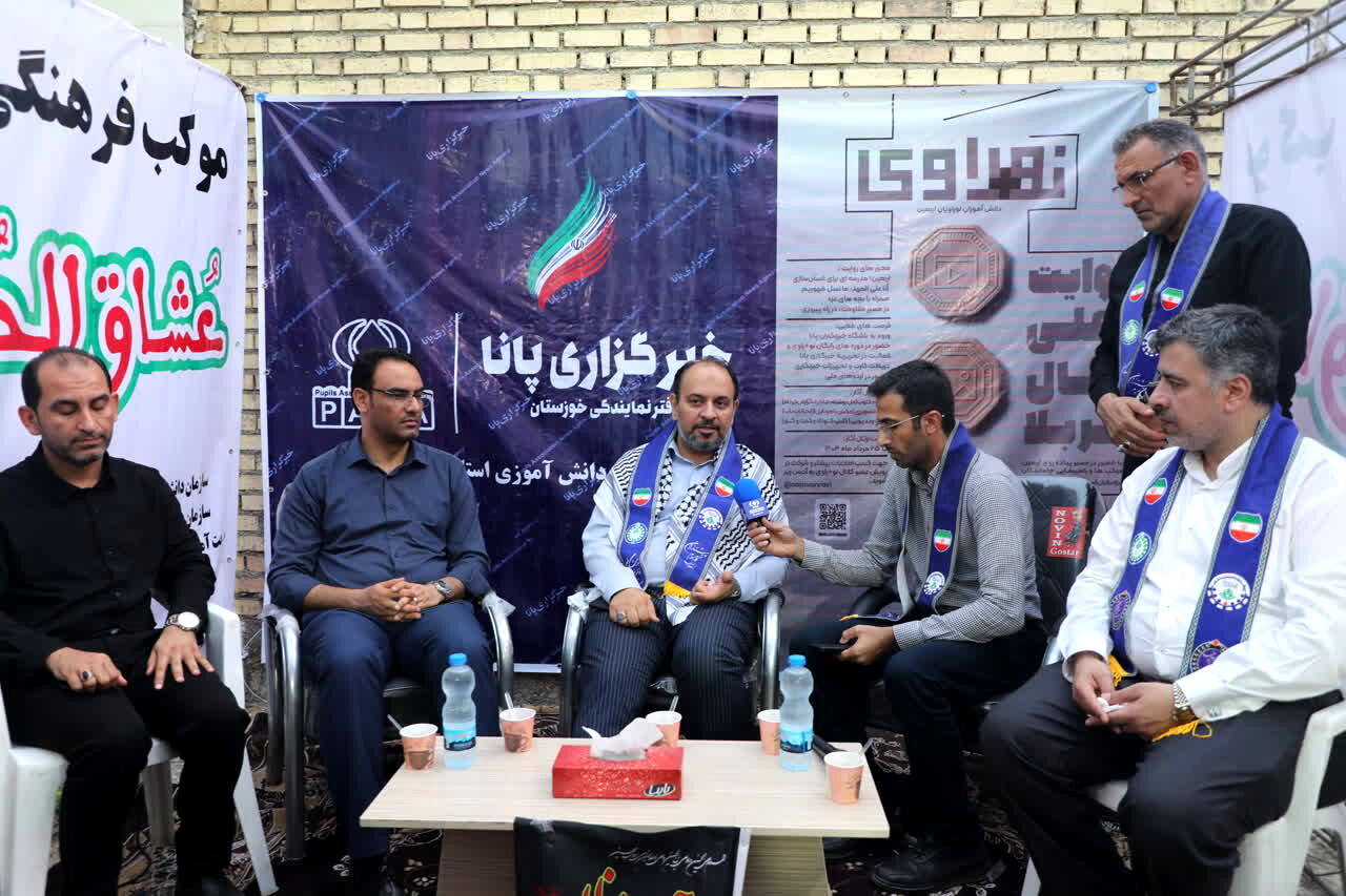 استقبال گرم پیشتازان حسینی از معاون وزیر آموزش‌وپرورش در مرز چذابه