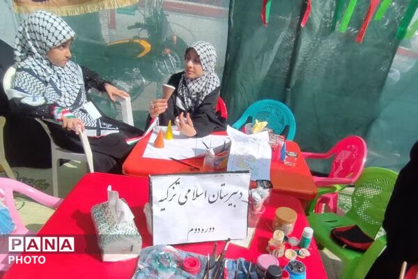 برپایی موکب توسط مدارس ناحیه دو شهرری به مناسبت اربعین حسینی 