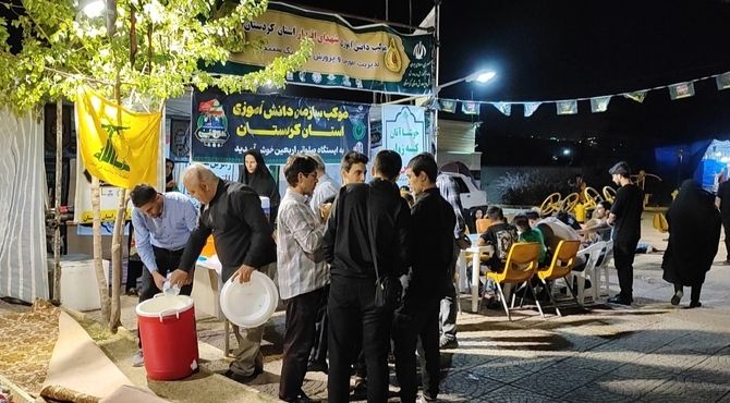 موکب‌های سنندج در خدمت زائران اربعین حسینی