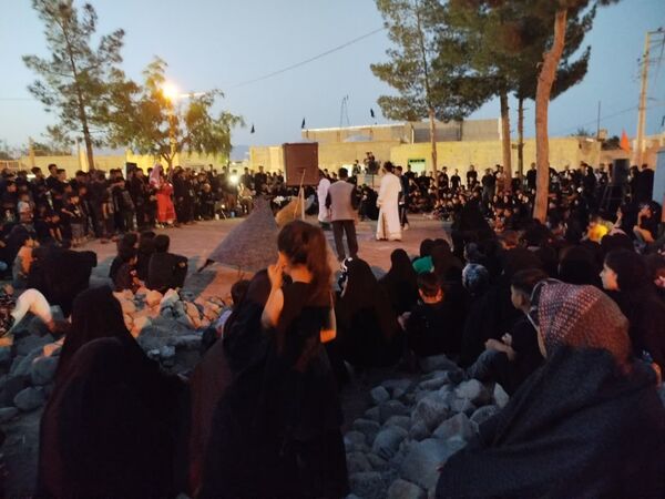شبیه خوانی عصر عاشورا در روستای فدافن