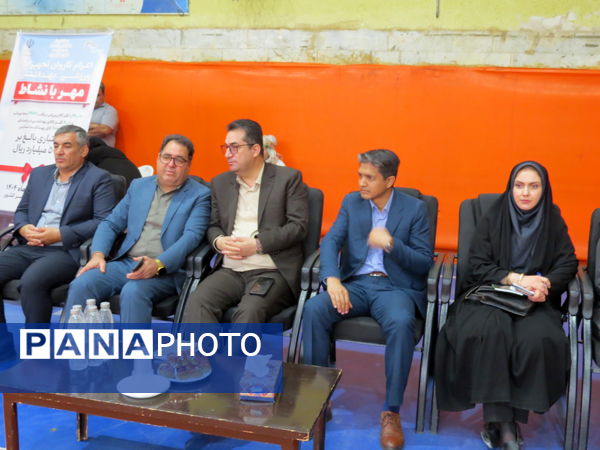 آیین اعزام کاروان تجهیزات ورزشی ـ بهداشتی مهر با نشاط شهرستان بجنورد