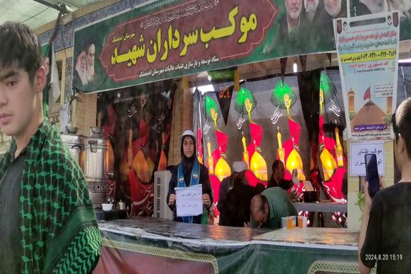 بازدید معاون اردویی گردشگری سازمان دانش‌آموزی از مواکب خوزستان