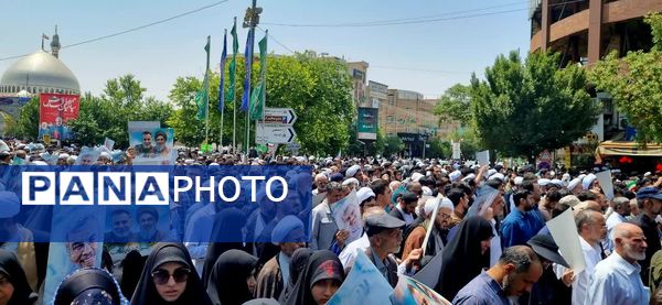 خروش مردم انقلابی قم در اعلام انزجار از جنایات رژیم صهیونیستی 