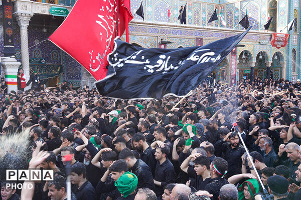 جلوه‌های ویژه از عزاداری هیات چهل اختران قم در روز عاشورا