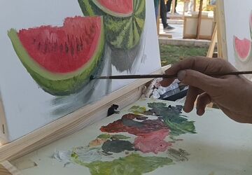 برگزاری اولین نمایشگاه هنرهای تجسمی در پارک کودک شهریار 