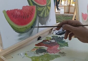 برگزاری اولین نمایشگاه هنرهای تجسمی در پارک کودک شهریار 