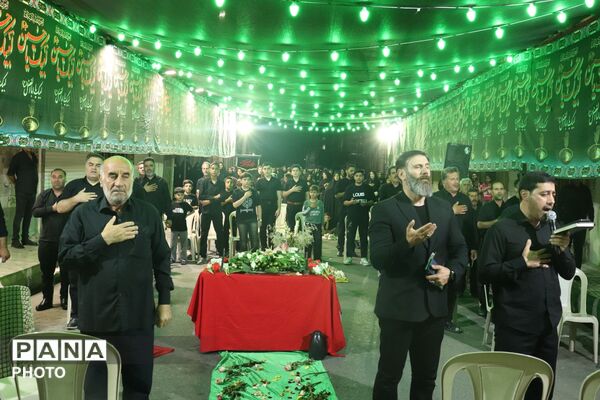 مراسم سوگواری حضرت قاسم بن الحسن (ع) در هیئت جوانان عباسیه شیرودی اسلامشهر