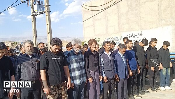 تشییع و تدفین شهید مصطفی حسینی در روستای سید آباد 