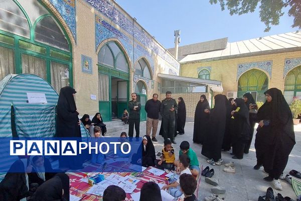 برگزاری رزمایش سراسری بسیجیان در پایگاه مسجد جامع آبسرد