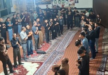 مراسم سینه‌زنی محرم در روستای باش‌محله