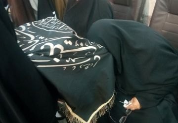 اعتکاف دانش آموزی در مسجد امیرالمومنین شیرزاد نیشابور 