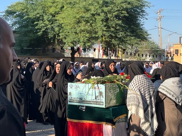 مراسم استقبال و تشییع پیکر پاک شهید گمنام در شهرستان دهلران 