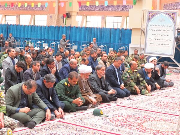 آیین یادبود شهیدان خدمت در مصلای امام خمینی(ره)  شهرستان بجنورد