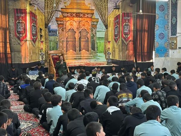 برپایی هیئت عزاداری دانش‌آموزی «قاسم ابن الحسن(ع)» در دبیرستان رئیس‌زاده خلیل‌آباد