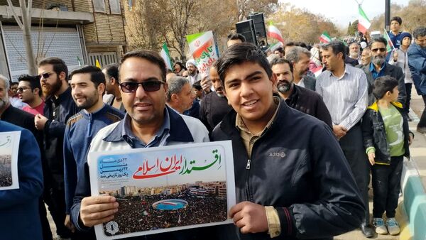 راهپیمایی باشکوه ۲۲ بهمن در کوهبنان