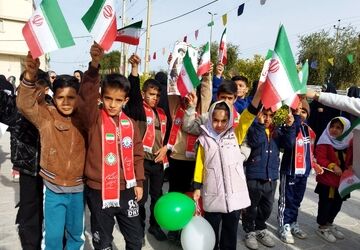 راهپیمایی ۲۲ بهمن همزمان با دیگر نقاط کشور در شیب‌کوه