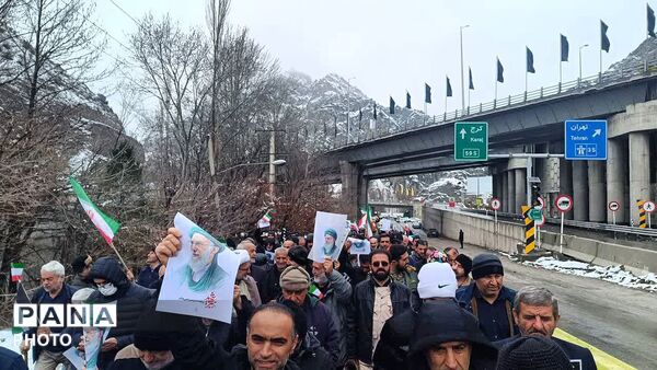 حضور پرشور  اهالی بخش آسارا کرج در راهپیمایی روز جهانی قدس