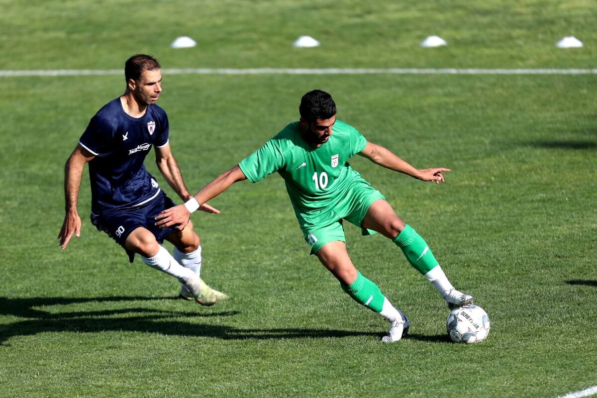 بازی دوستانه تیم ملی جوانان با بزرگسالان پرسپولیس