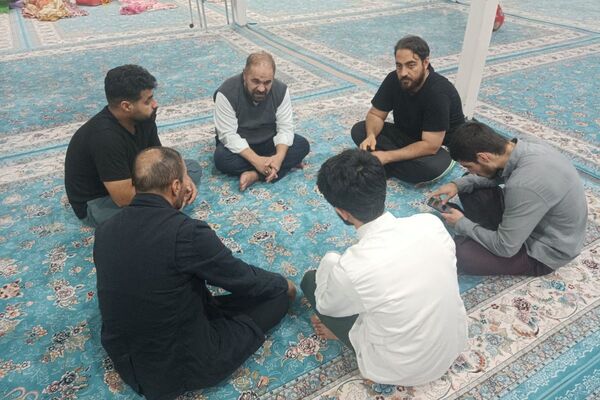 مراسم معنوی اعتکاف در مسجد اعظم حضرت ابوالفضل (ع) بهارستان دو