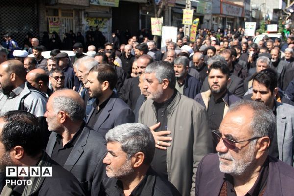 تشییع و خاکسپاری شهید جنگ رمضان در بهارستان‌دو