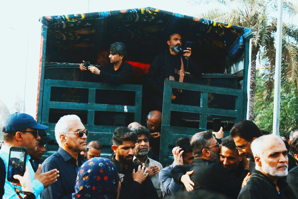 مراسم تشییع پیکر شهید «سعید آذربادگان» در بندرعباس