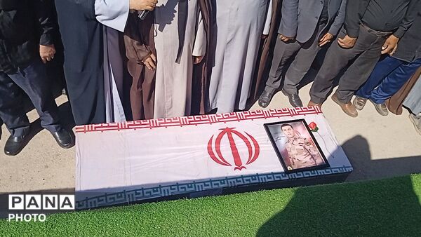 بدرقه و وداع همراه با تشیع شهید سید مصطفی حسینی