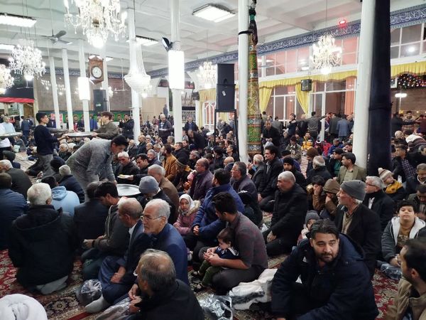 مراسم ولادت حضرت ابوالفضل العباس (ع) در حسینه شهرستان کاشمر 