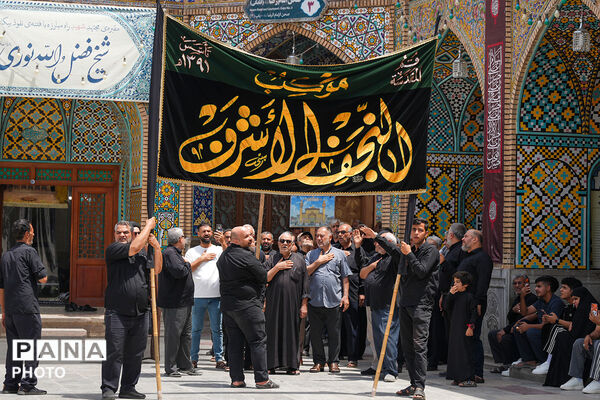 حضور دسته‌جات عزاداری سالروز شهادت امام حسن مجتبی(ع) در حرم حضرت معصومه(س)