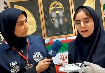 برگزاری بازارچه دانش‌آموزی در دبیرستان شاهد شهید کلانتری ناحیه یک کرج