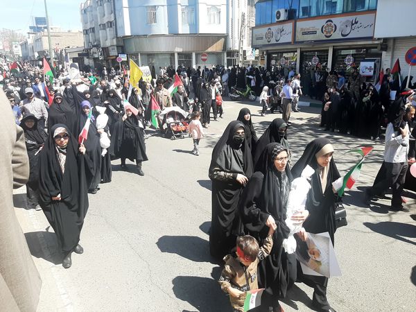 راهپیمایی روز قدس در شهر قزوین 